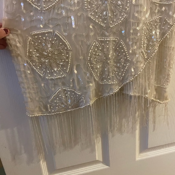 Beaded White Dress - Picture 6 of 10